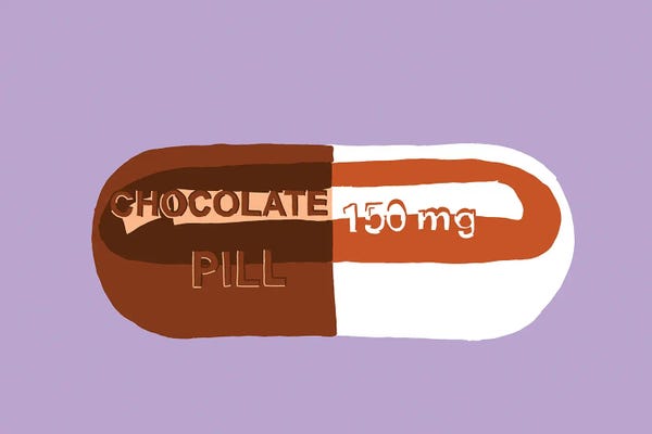 Pills: Chocolate Pill Lavender by Jaymie Metz