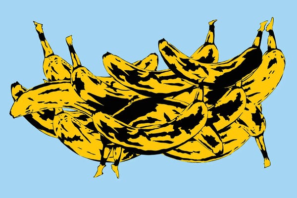 Jaymie Metz: Band Of Bananas II Blue by Jaymie Metz