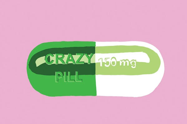 Pills: Crazy Pill Pink by Jaymie Metz