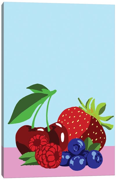 Fruit Punch Canvas Art Print - Berry Art