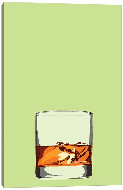 Glass Of Whisky Canvas Art Print - Jaymie Metz