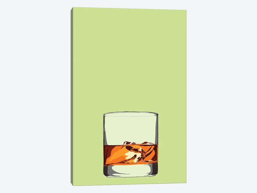 Glass Of Whisky by Jaymie Metz 1-piece Canvas Art Print