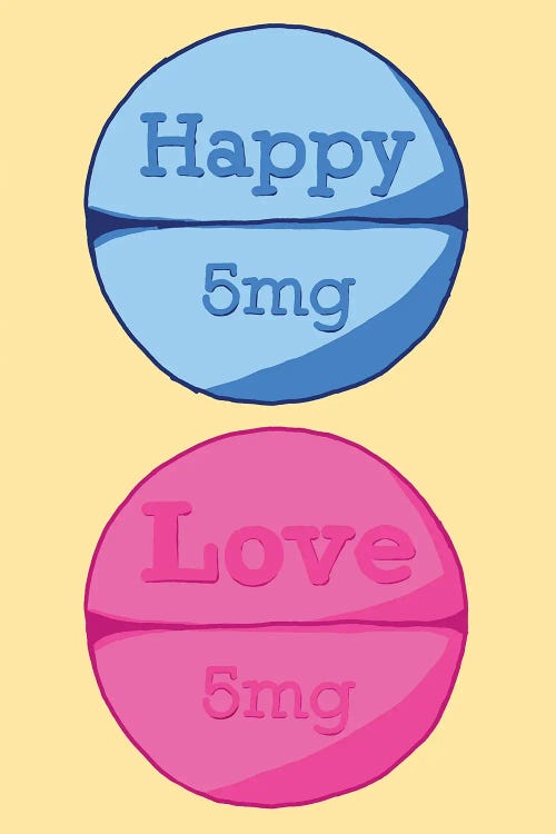 Happy Love Pill Yellow