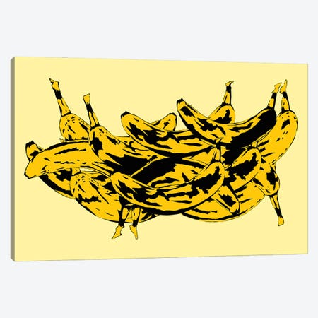 Band Of Bananas II Yellow Canvas Print #JYM7} by Jaymie Metz Canvas Wall Art