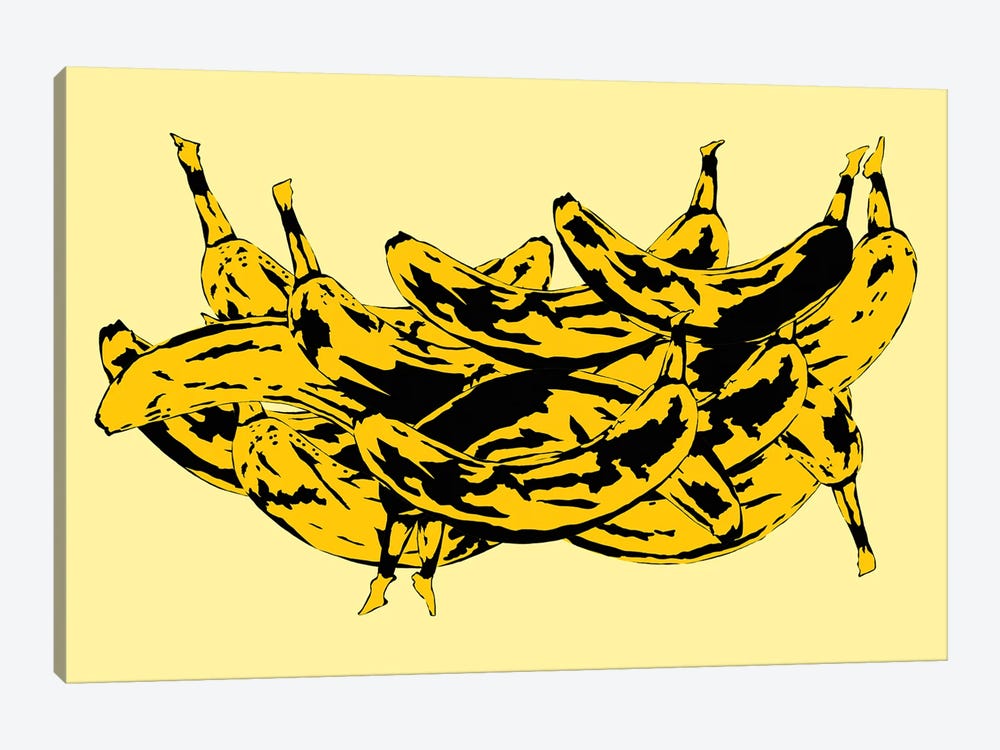 Band Of Bananas II Yellow by Jaymie Metz 1-piece Canvas Art Print
