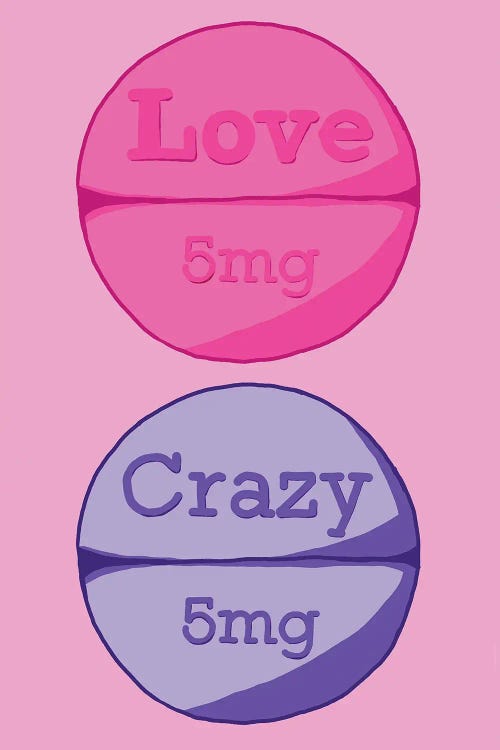 Love Crazy Pill Pink