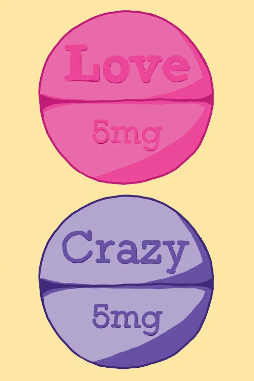 Love Crazy Pill Yellow