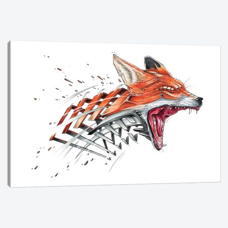 Fox Canvas Print #JYN18} by JAYN Canvas Wall Art