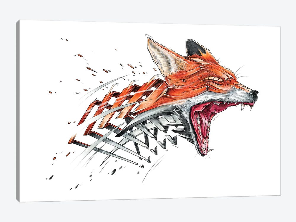 Fox by JAYN 1-piece Canvas Art