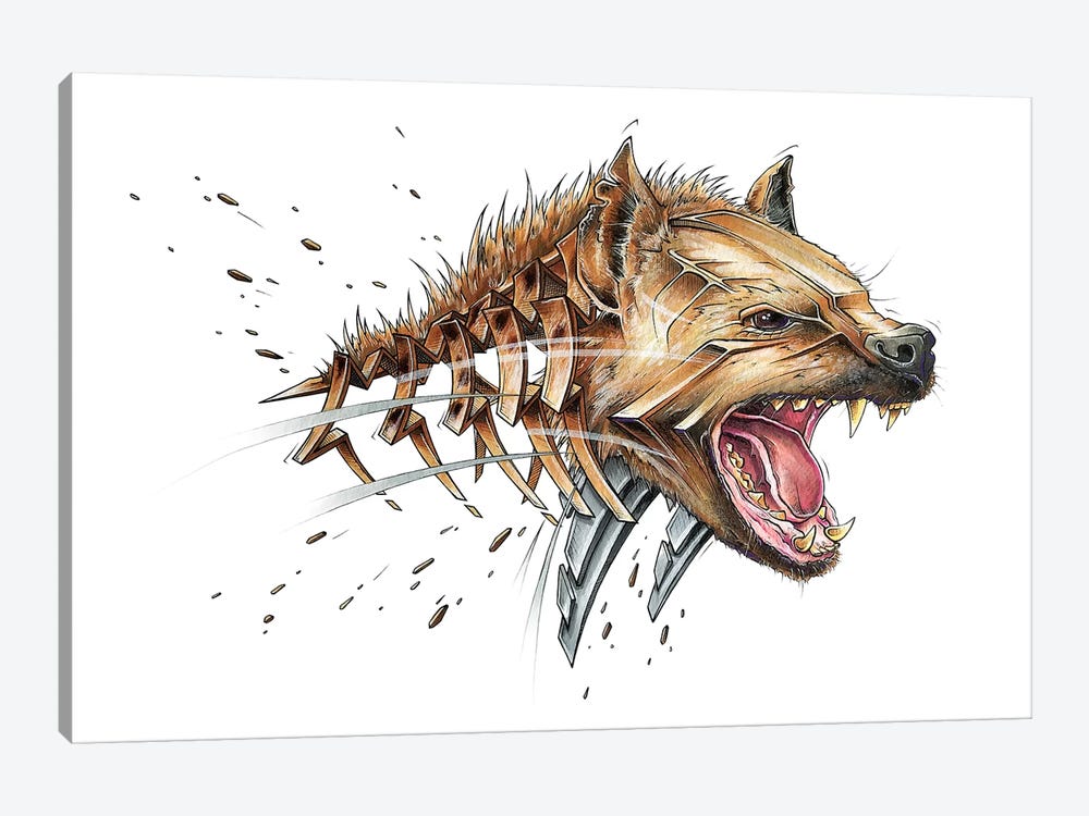 Hyena by JAYN 1-piece Canvas Print