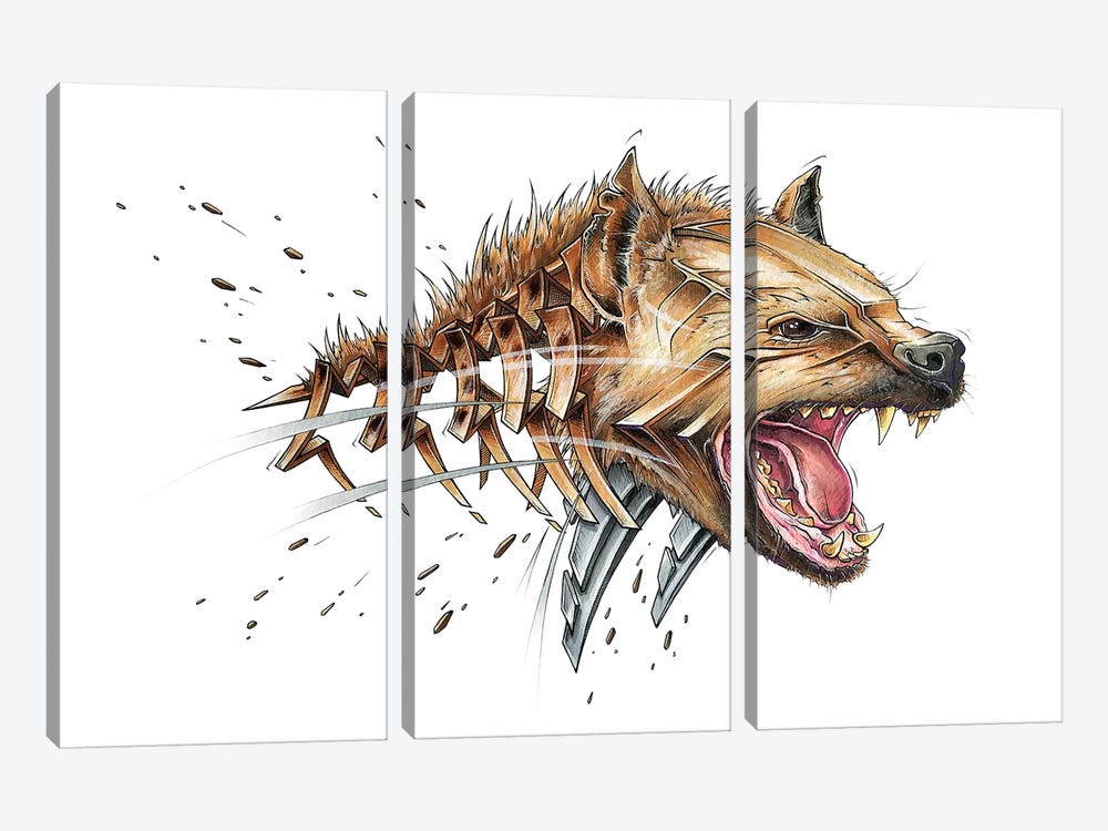 Hyena by JAYN 3-piece Art Print