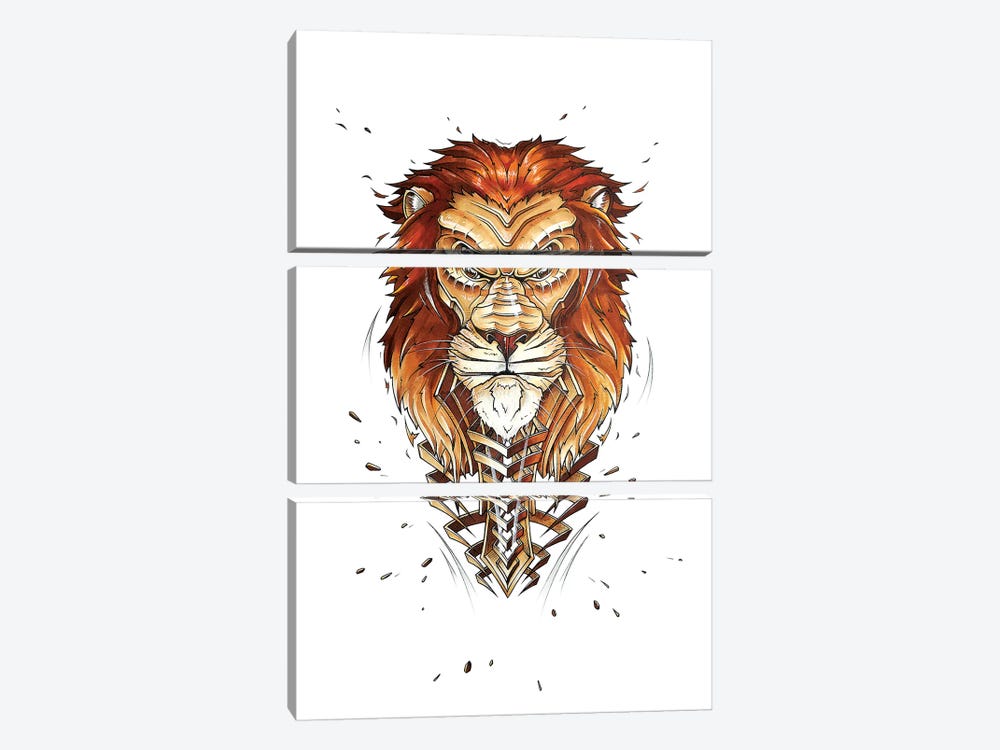 Lion by JAYN 3-piece Art Print