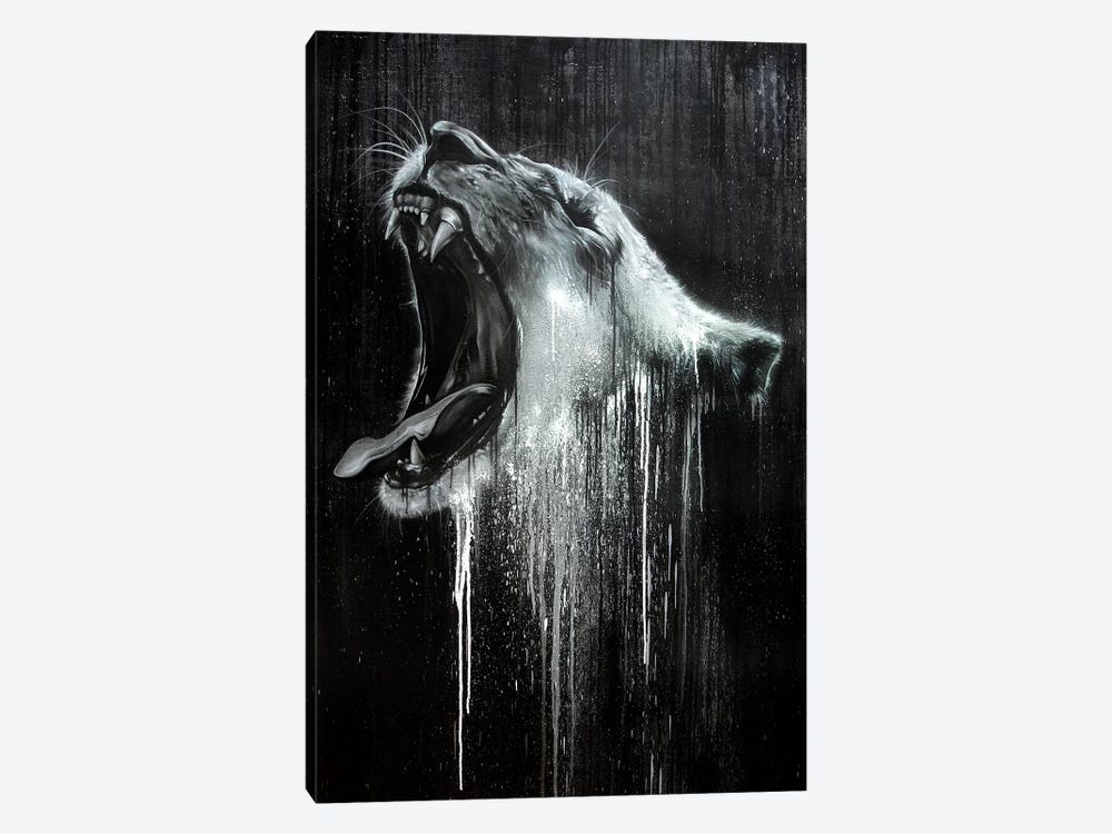 Lion in Black & White by JAYN 1-piece Canvas Artwork
