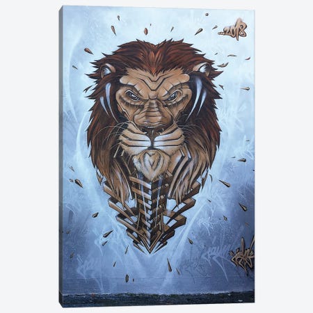 Lion Wall II Canvas Print #JYN32} by JAYN Canvas Wall Art