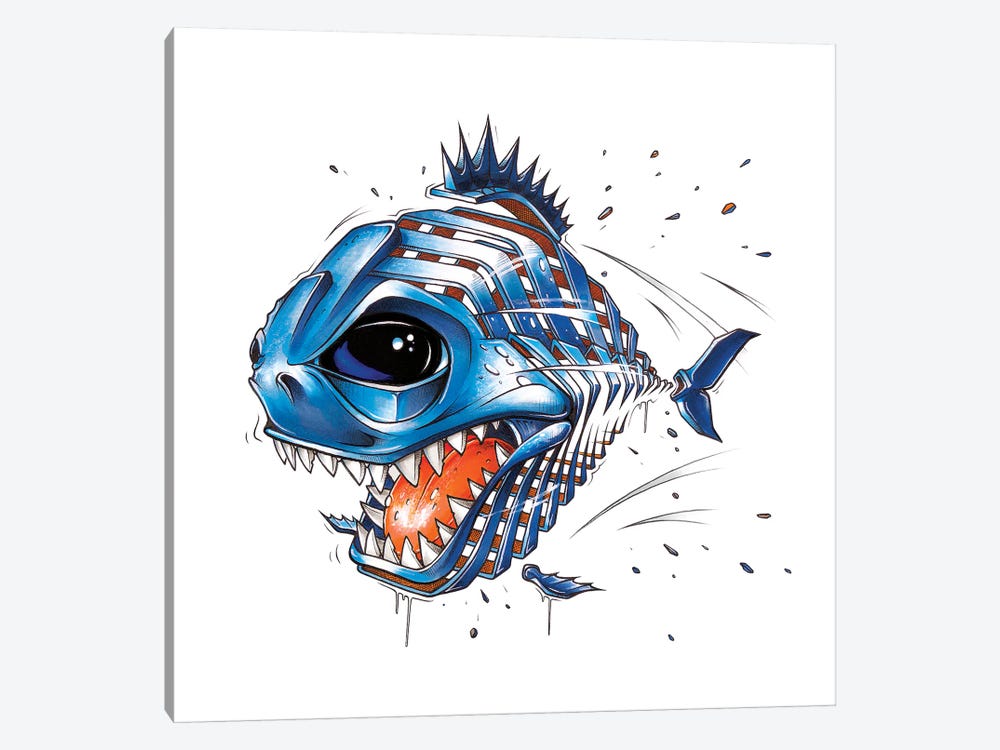Piranha by JAYN 1-piece Art Print