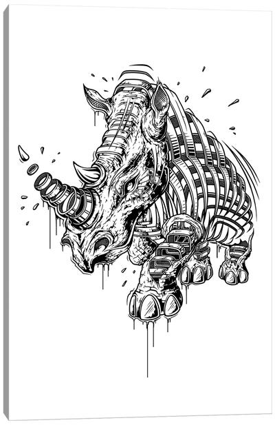 Rhino Canvas Art Print - JAYN