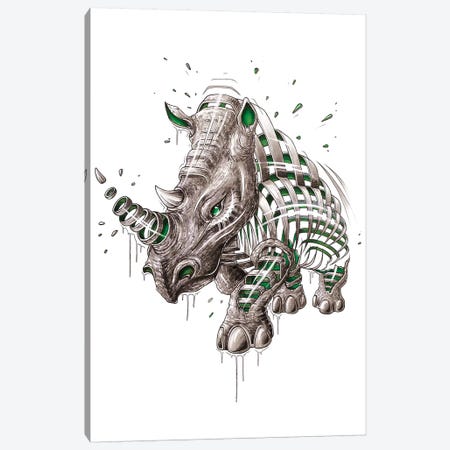 Rhino Slice Canvas Print #JYN48} by JAYN Canvas Art Print