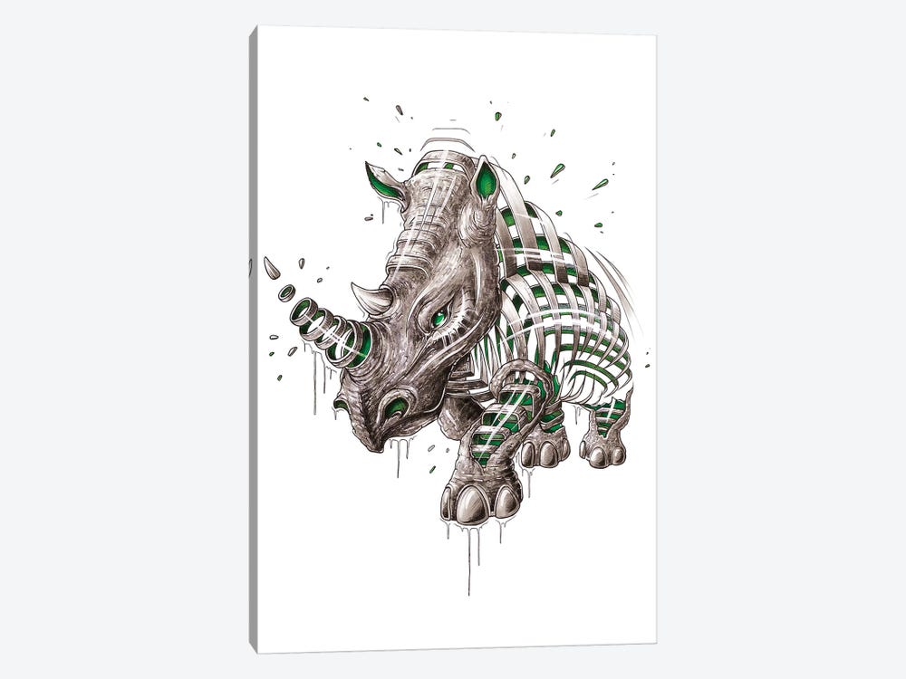 Rhino Slice by JAYN 1-piece Canvas Print