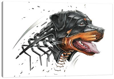 Rottweiler Canvas Art Print - JAYN