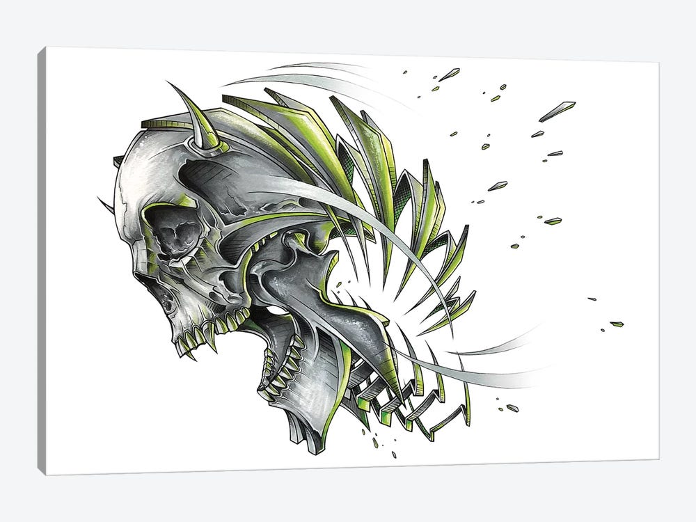Skull Slice by JAYN 1-piece Canvas Wall Art