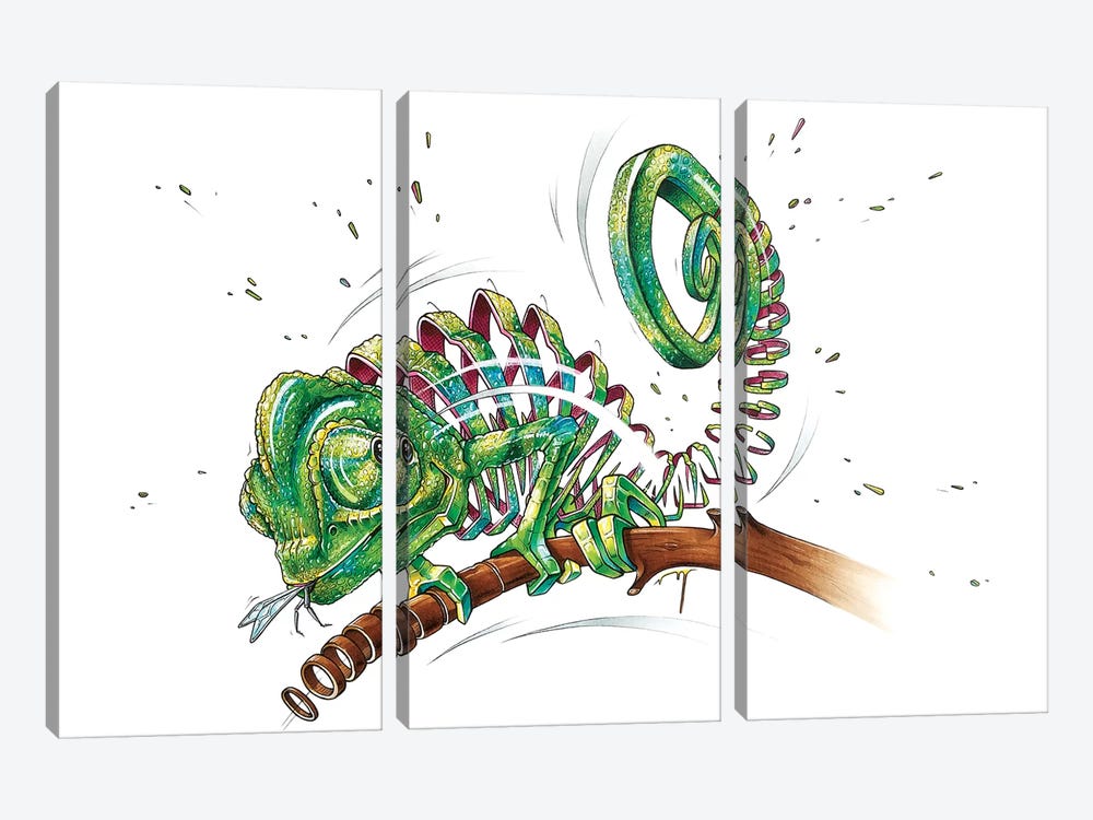 Chameleon by JAYN 3-piece Canvas Wall Art