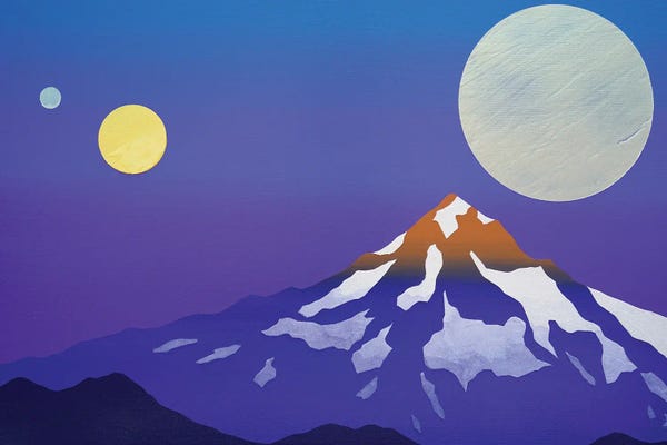 Jun Youngjin: Purple Sunset over the Mountain by Jun Youngjin