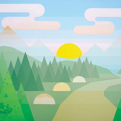 Sunrise in the Forest I by Jun Youngjin acrylic art print