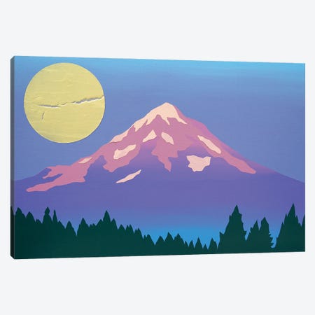Blue Skies over the Mountain Top Canvas Print #JYO107} by Jun Youngjin Canvas Artwork