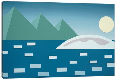 Glaciers in the Sea Canvas Art Print