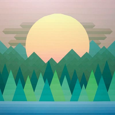 Sunset in the Forest by Jun Youngjin acrylic art print