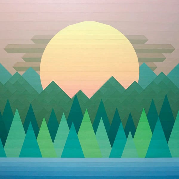 Jun Youngjin: Sunset in the Forest by Jun Youngjin