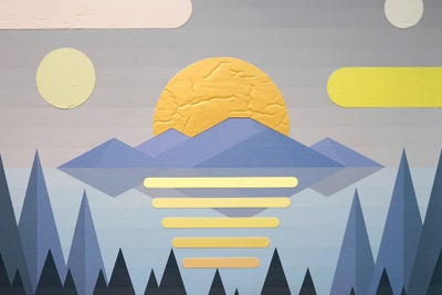 Abstract Sunrise by Jun Youngjin canvas print