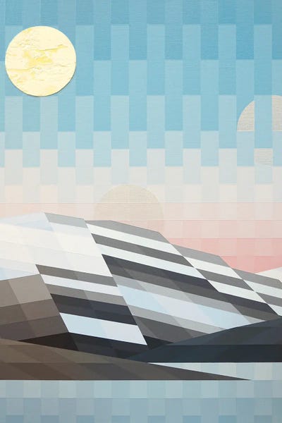 Full Day over the Peaks by Jun Youngjin canvas print