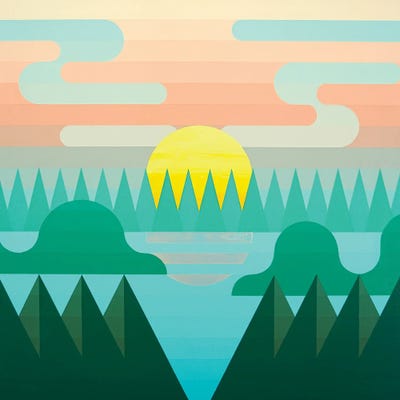 Sunrise in the Forest II by Jun Youngjin acrylic art print