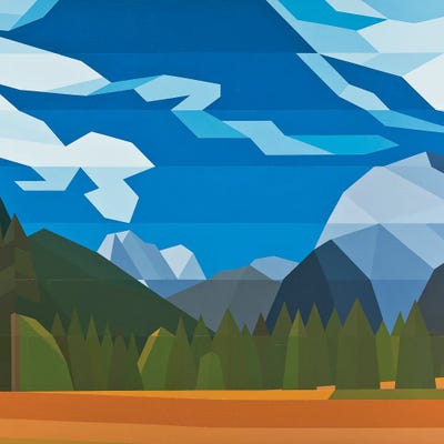 Blue Skies in the Forest by Jun Youngjin canvas print