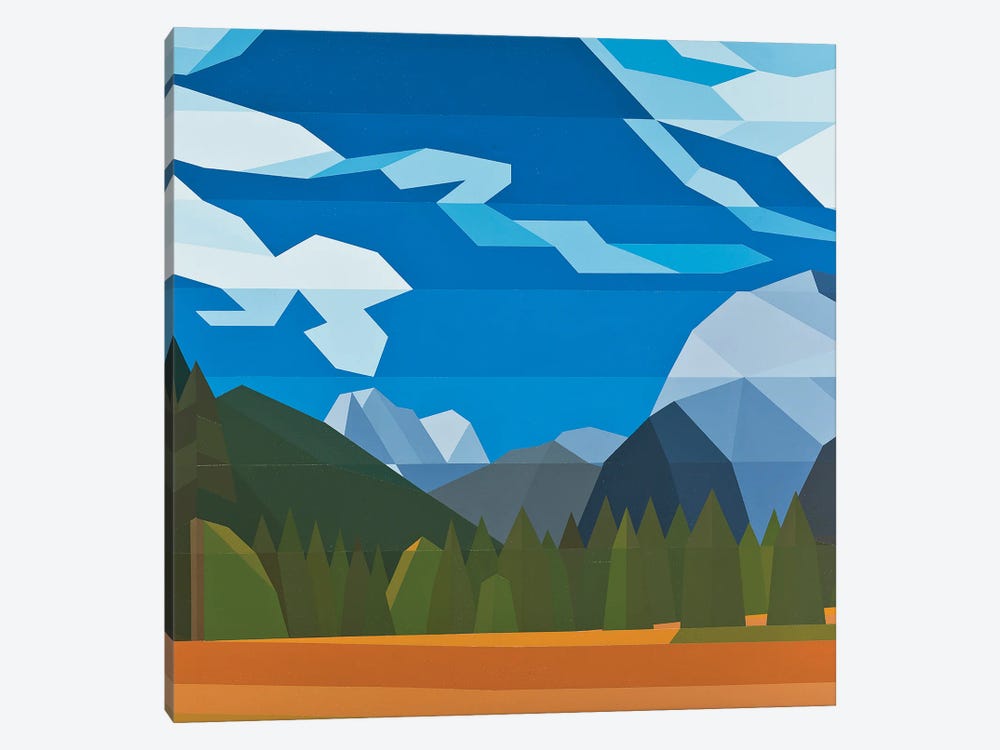 Blue Skies in the Forest by Jun Youngjin 1-piece Art Print