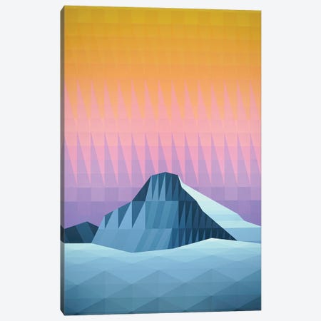 Sunrise over the Snowy Peaks Canvas Print #JYO126} by Jun Youngjin Canvas Art