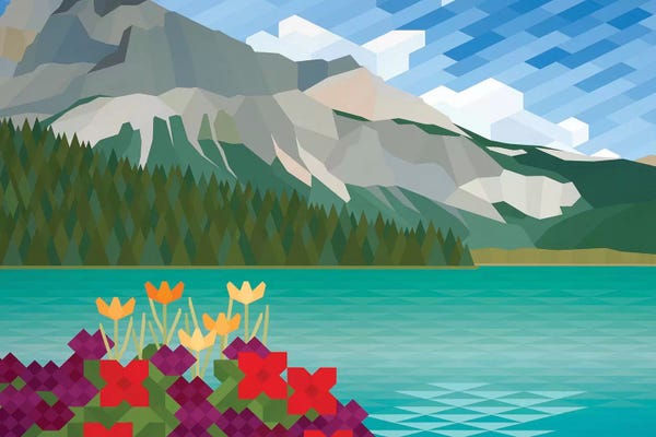 Jun Youngjin: Flower and Mountains by Jun Youngjin