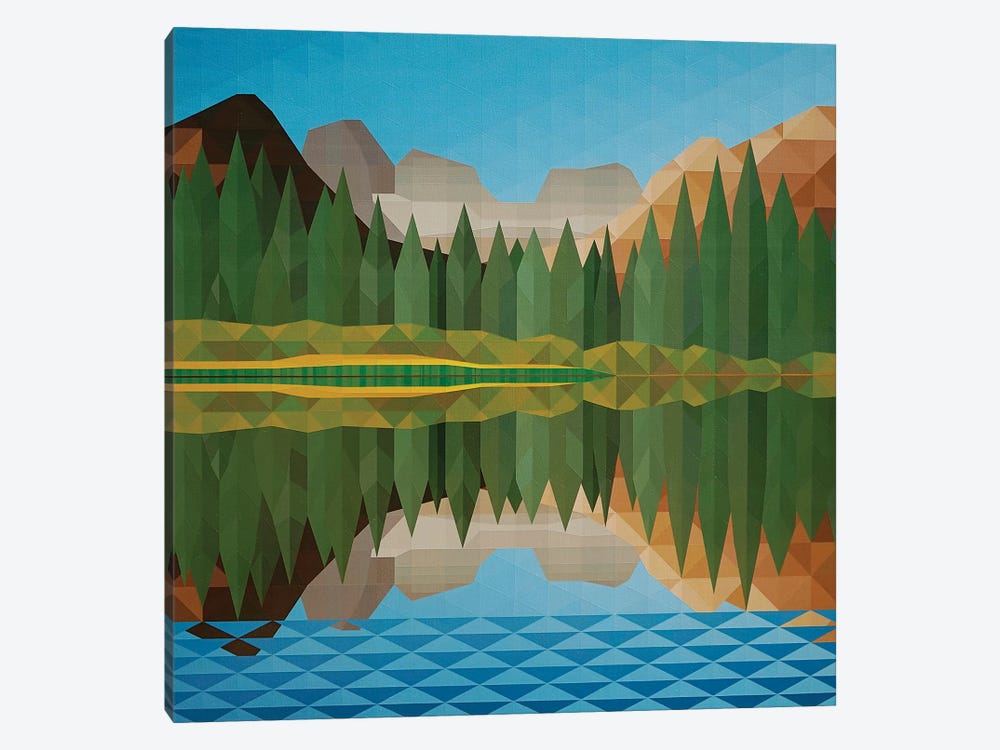 Lake Reflection by Jun Youngjin 1-piece Canvas Art Print