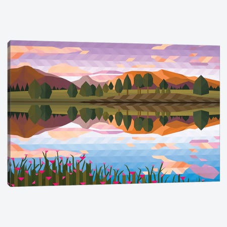 Lake Reflection IV Canvas Print #JYO21} by Jun Youngjin Canvas Art