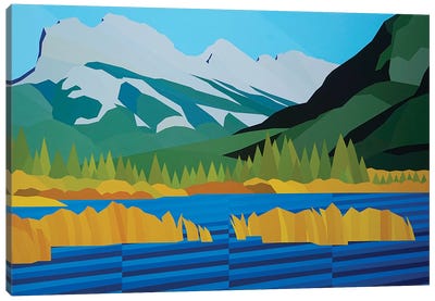 Mountain and Plains Canvas Art Print - Lakehouse Décor