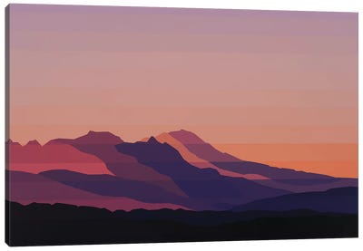 Mountain Dusk Canvas Art Print - Infinite Landscapes