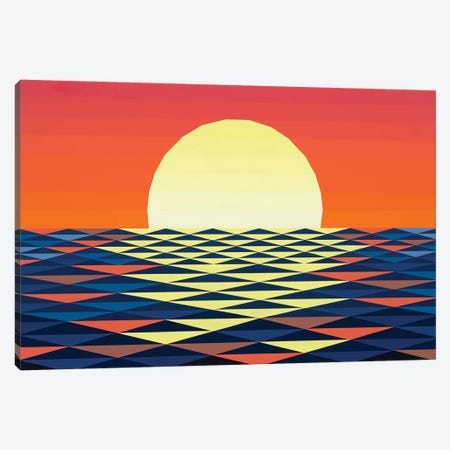 Nautical Sunset Canvas Print #JYO26} by Jun Youngjin Canvas Print