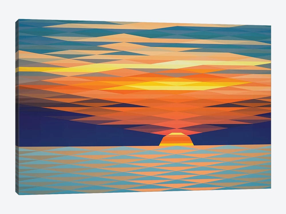 Ocean Sunset by Jun Youngjin 1-piece Canvas Art Print