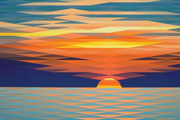 Jun Youngjin: Ocean Sunset by Jun Youngjin
