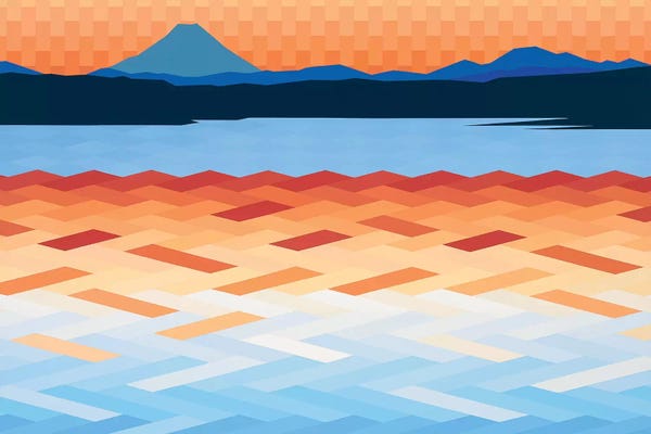 Jun Youngjin: Orange and Blue Sea and Sky by Jun Youngjin