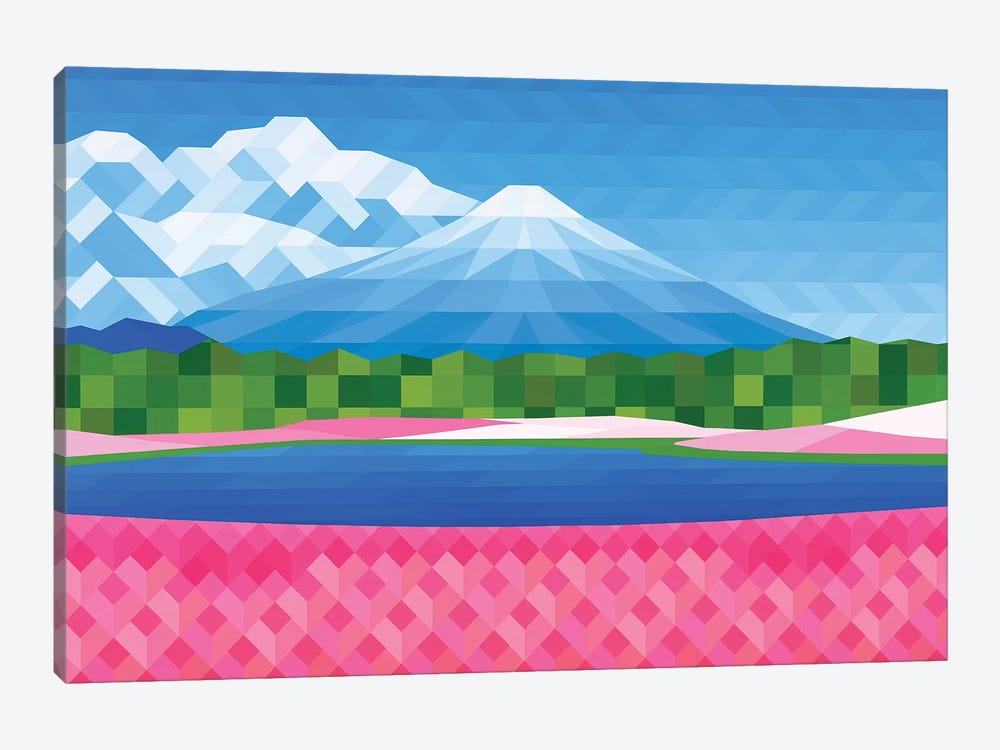 Pink Fields by Jun Youngjin 1-piece Art Print