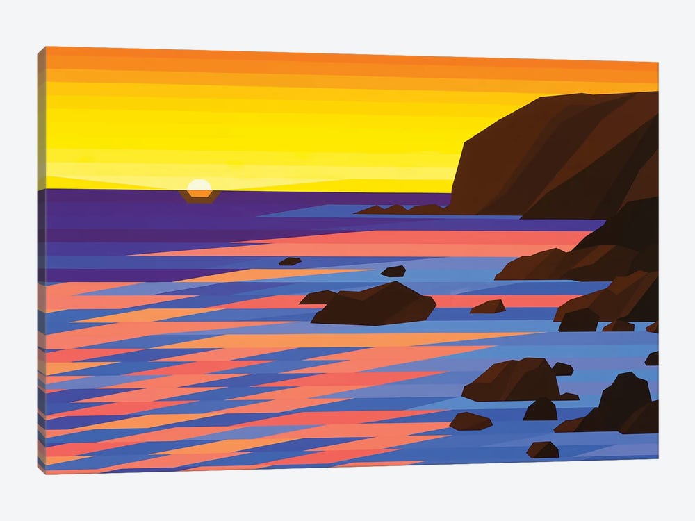 Shoreline Sunrise by Jun Youngjin 1-piece Canvas Artwork