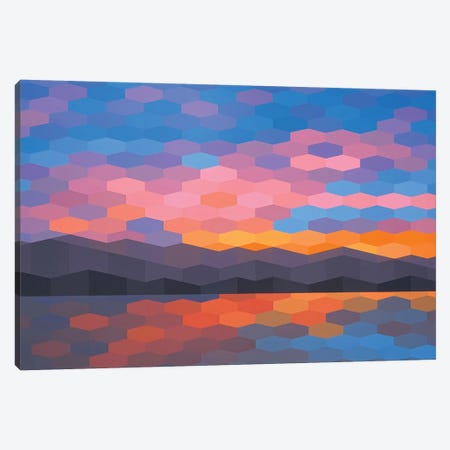 Abstract Sunset II Canvas Print #JYO3} by Jun Youngjin Canvas Art Print