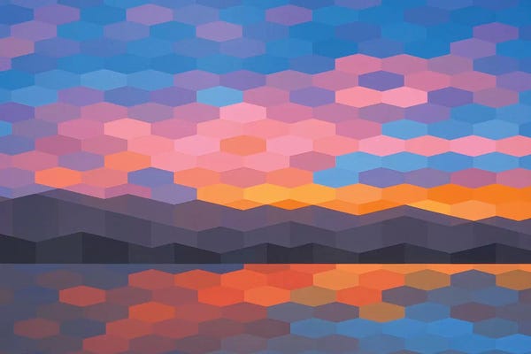 Jun Youngjin: Abstract Sunset II by Jun Youngjin